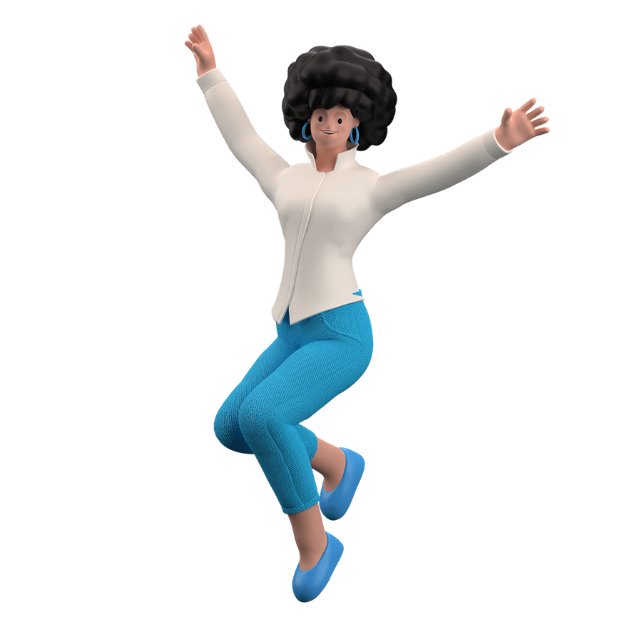 achievements, character builder _ celebration, celebrate, success, jump, pumped, excitment, excited, woman.png
